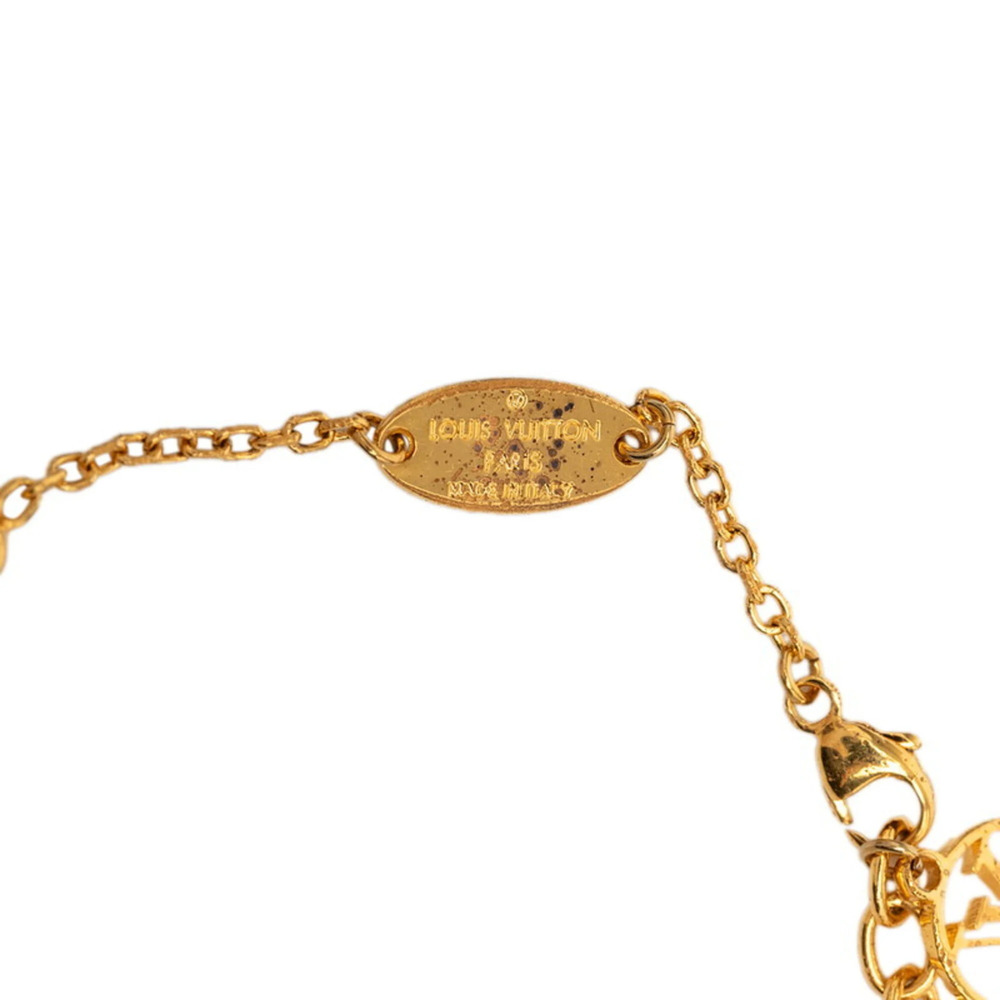 LOUIS VUITTON Gold Monogram Charm Bracelet - Picture 6 of 7